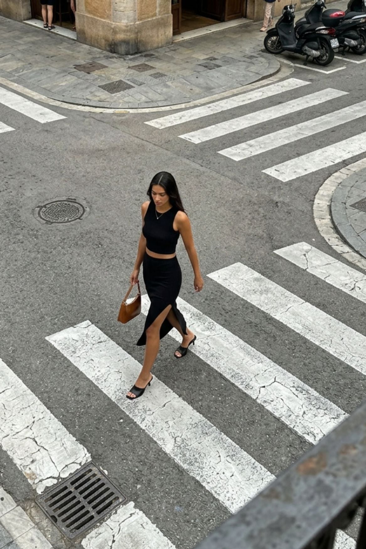 Midi Skirt Amara Modal - Black