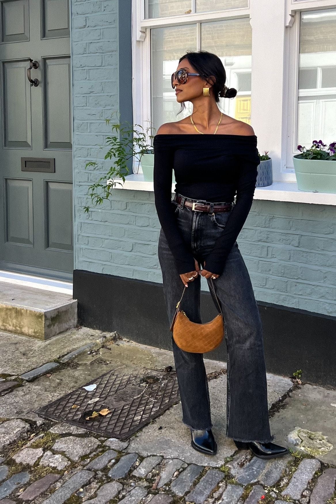 Asymmetrical Longsleeve Micro Modal – Black - Narah Soleigh | Luxe Line