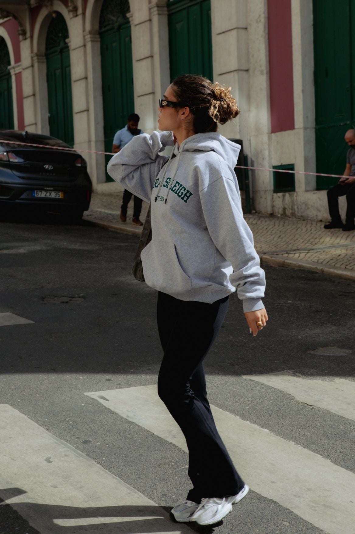 College Hoodie Organic Cotton - Grey Melange - Narah Soleigh