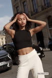 Crop Top Claire Modal - Black - Narah Soleigh | Luxe Line