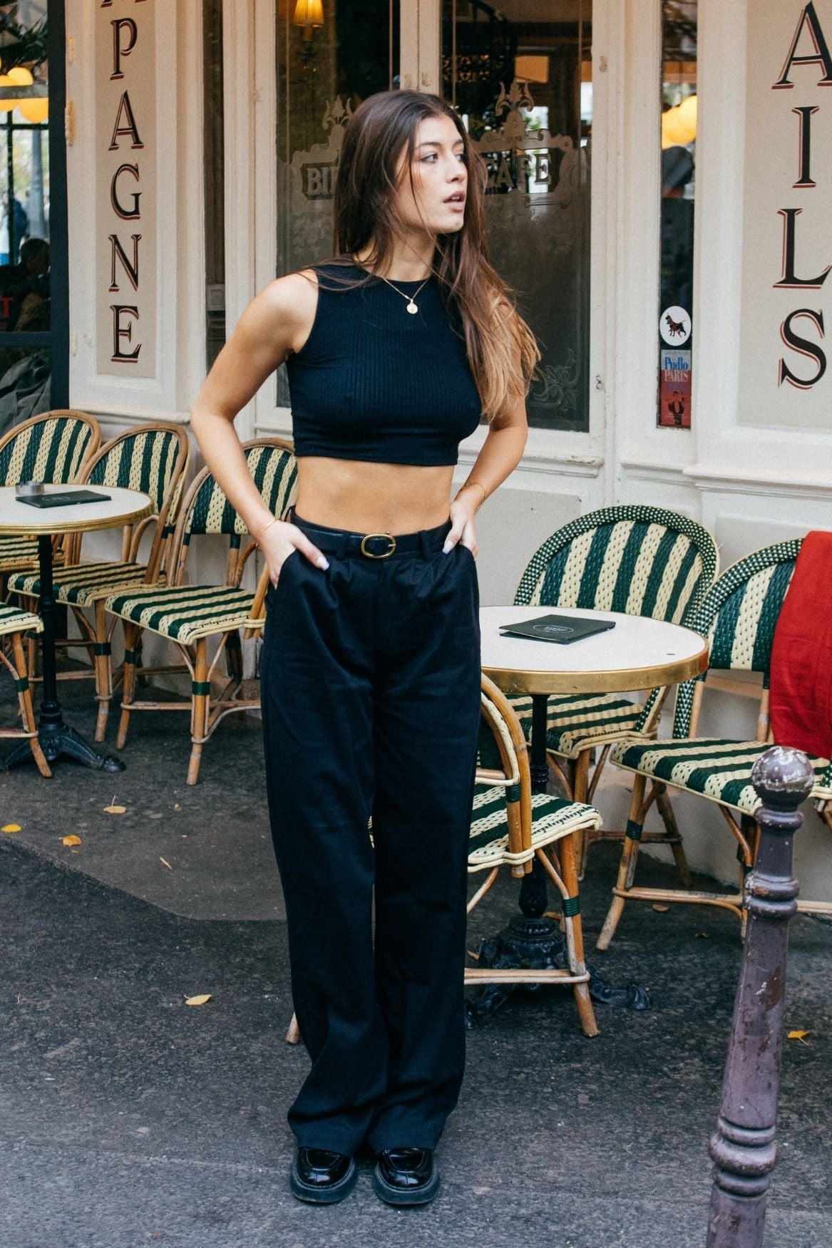 Crop Top Claire Modal - Black - Narah Soleigh | Luxe Line