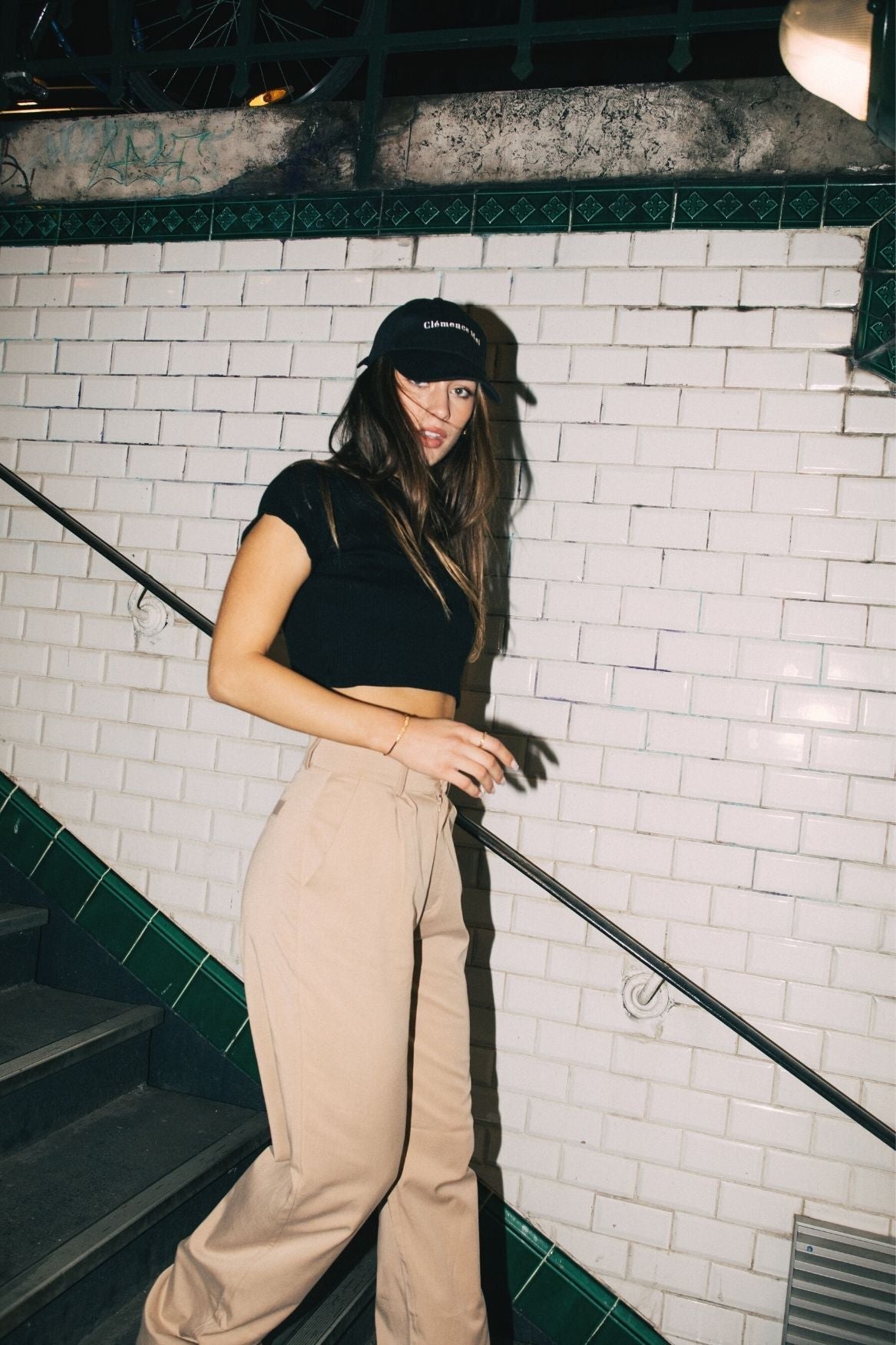 Crop Top Kaia Supima Cotton - Black - Narah Soleigh | Luxe Line