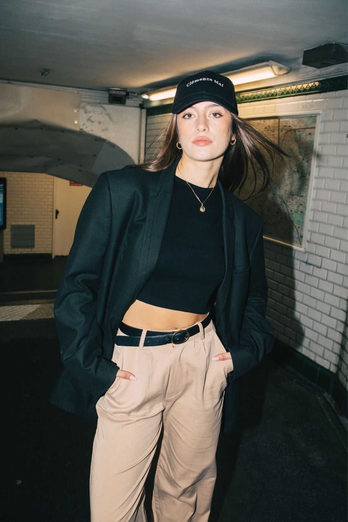 Crop Top Kaia Supima Cotton - Black - Narah Soleigh | Luxe Line