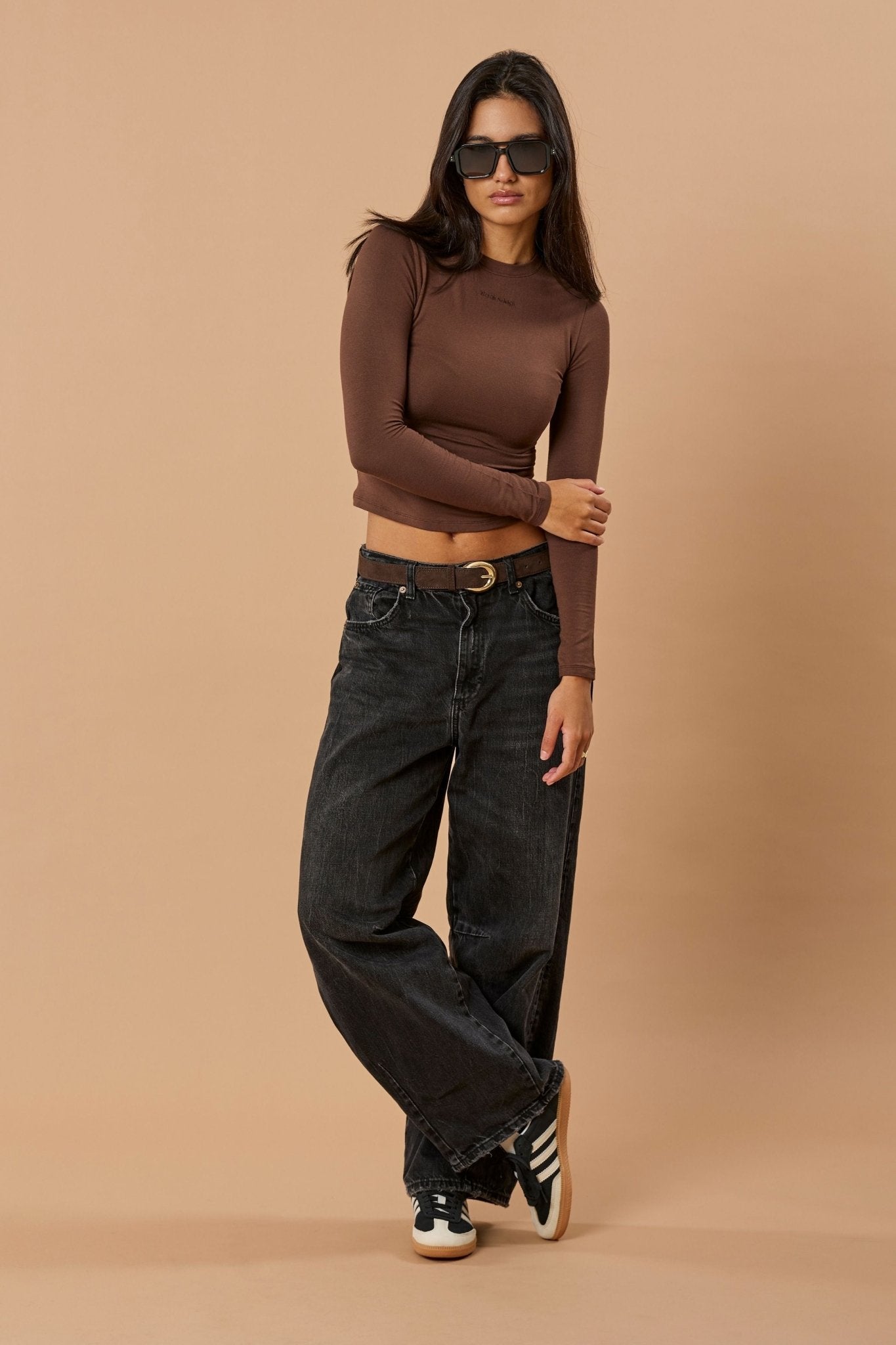 Longsleeve Liv Micro Modal - Chocolate Brown - Narah Soleigh | Luxe Line