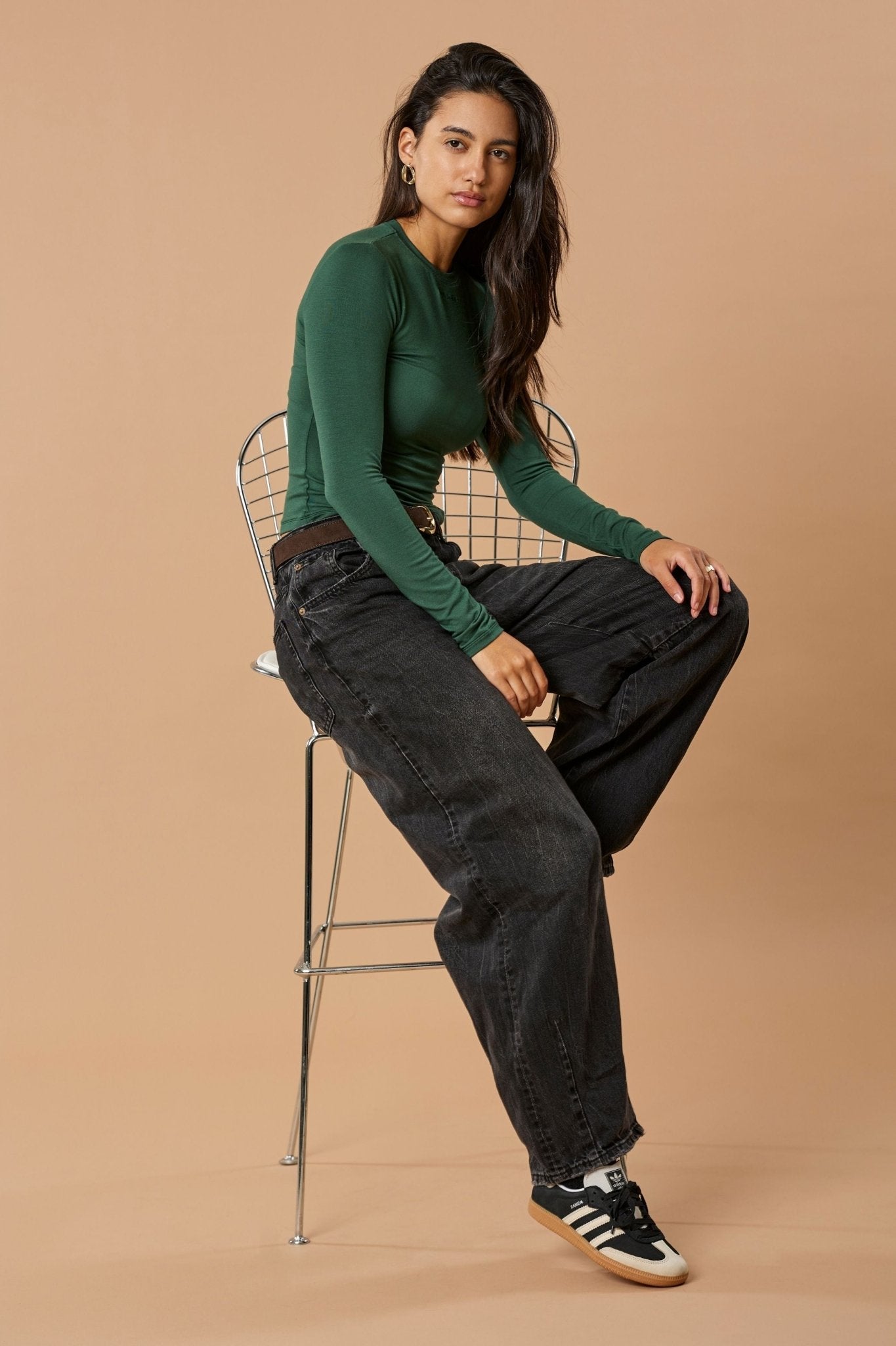 Longsleeve Liv Micro Modal - Forest Green - Narah Soleigh | Luxe Line