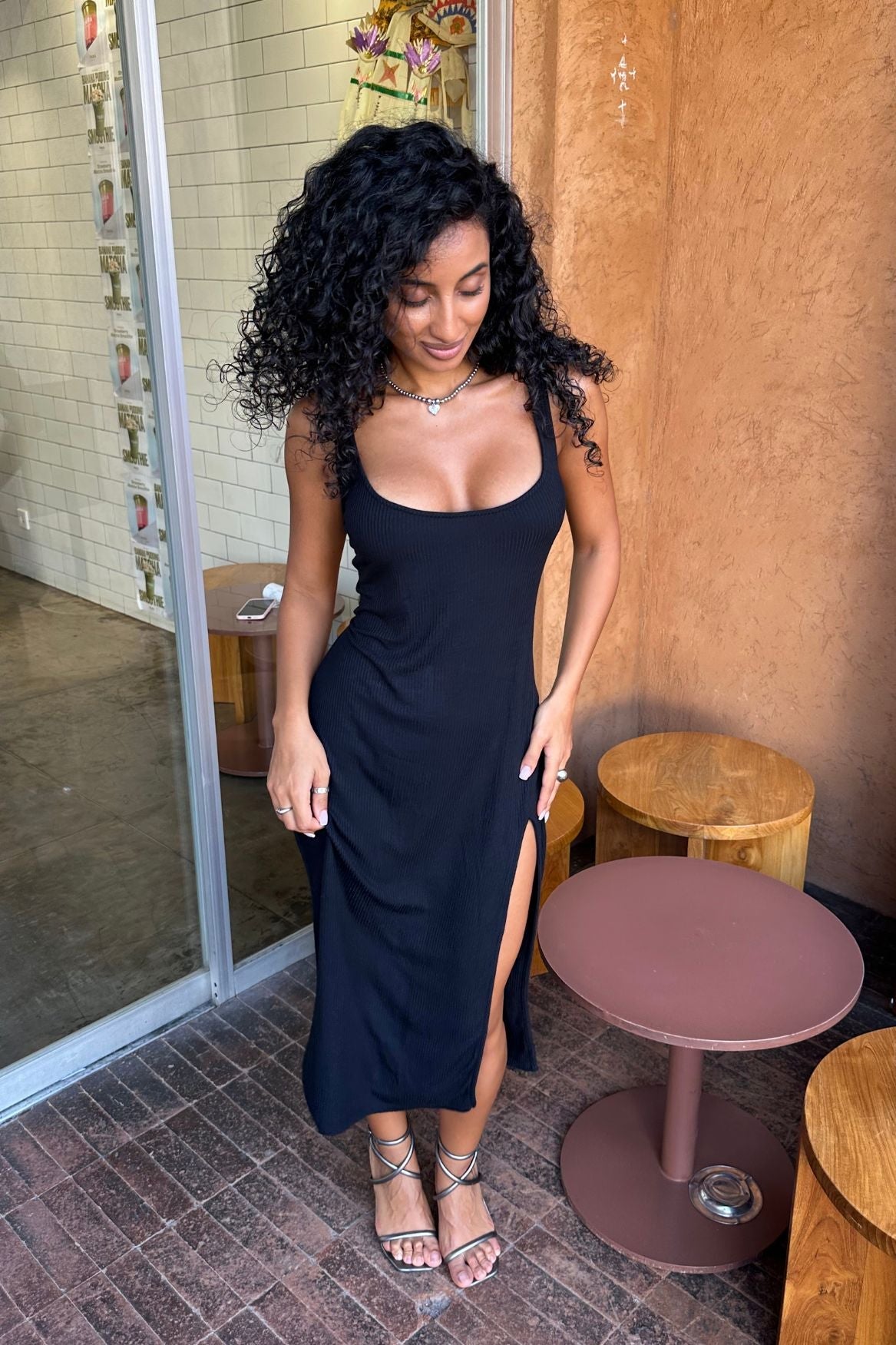 Midi Dress Francesca Modal - Black - Narah Soleigh | Luxe Line
