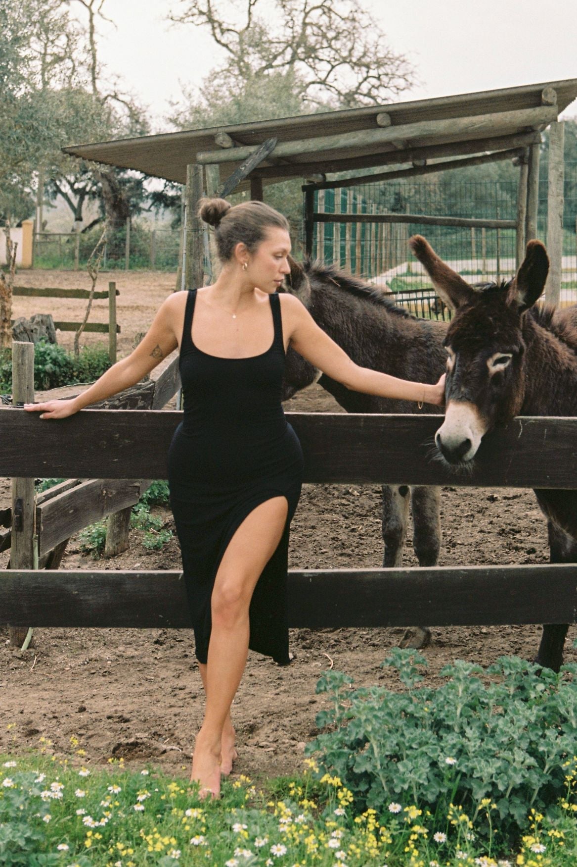 Midi Dress Francesca Modal - Black - Narah Soleigh | Luxe Line