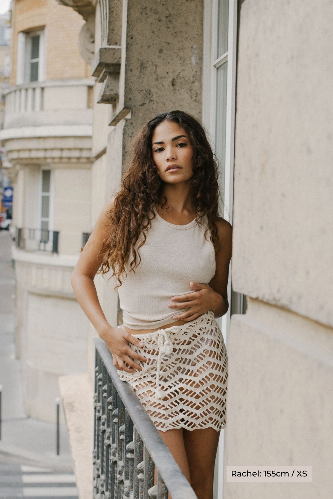 Tank Top Ines Organic Cotton - Beige Melange - Narah Soleigh