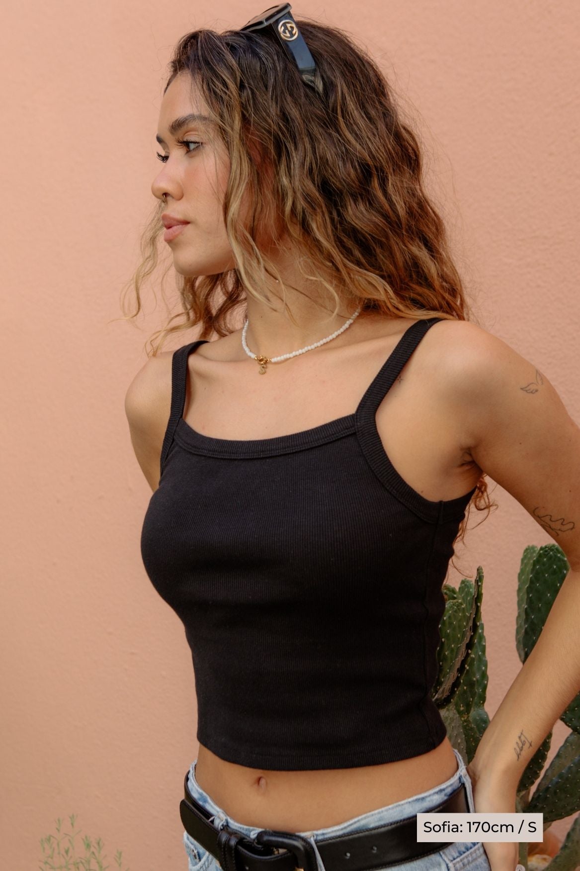 Tank Top Isla Organic Cotton - Black - Narah Soleigh