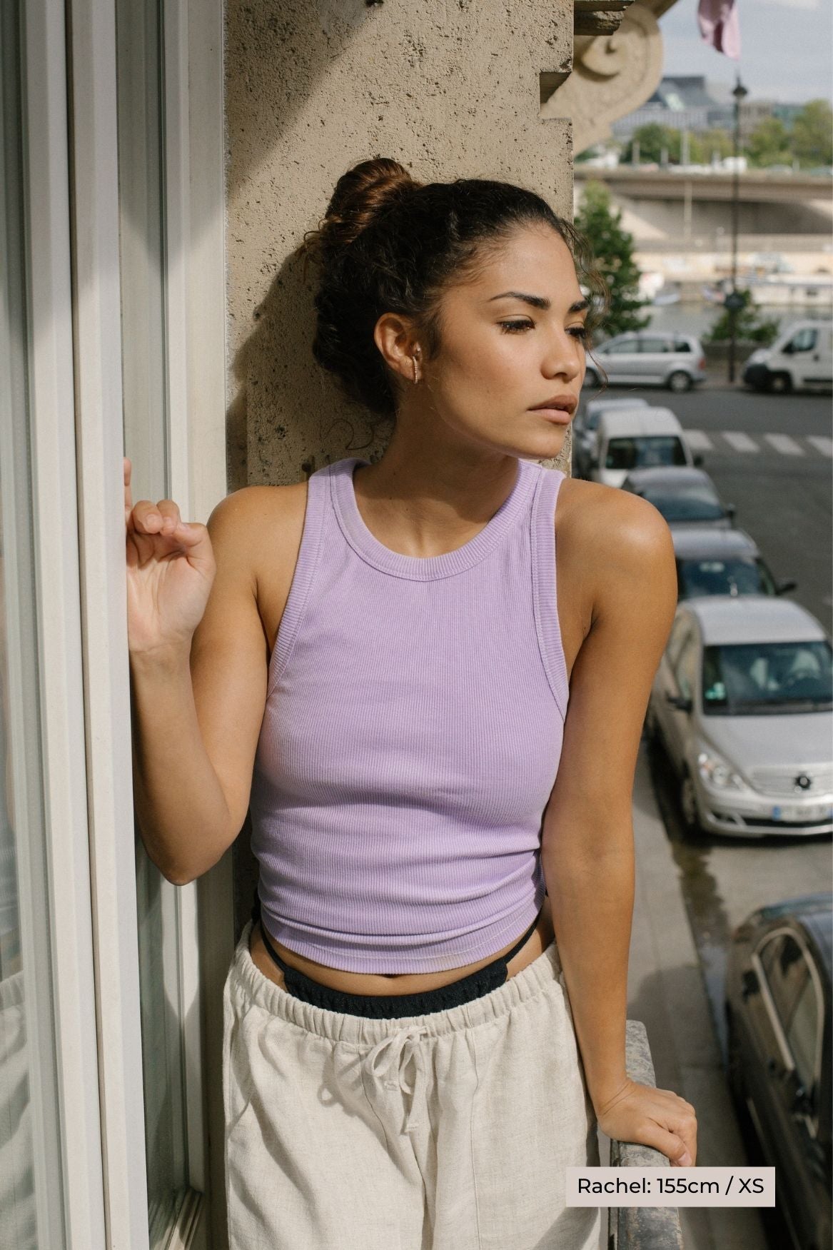 Tank Top Leah Organic Cotton - Lilac - Narah Soleigh