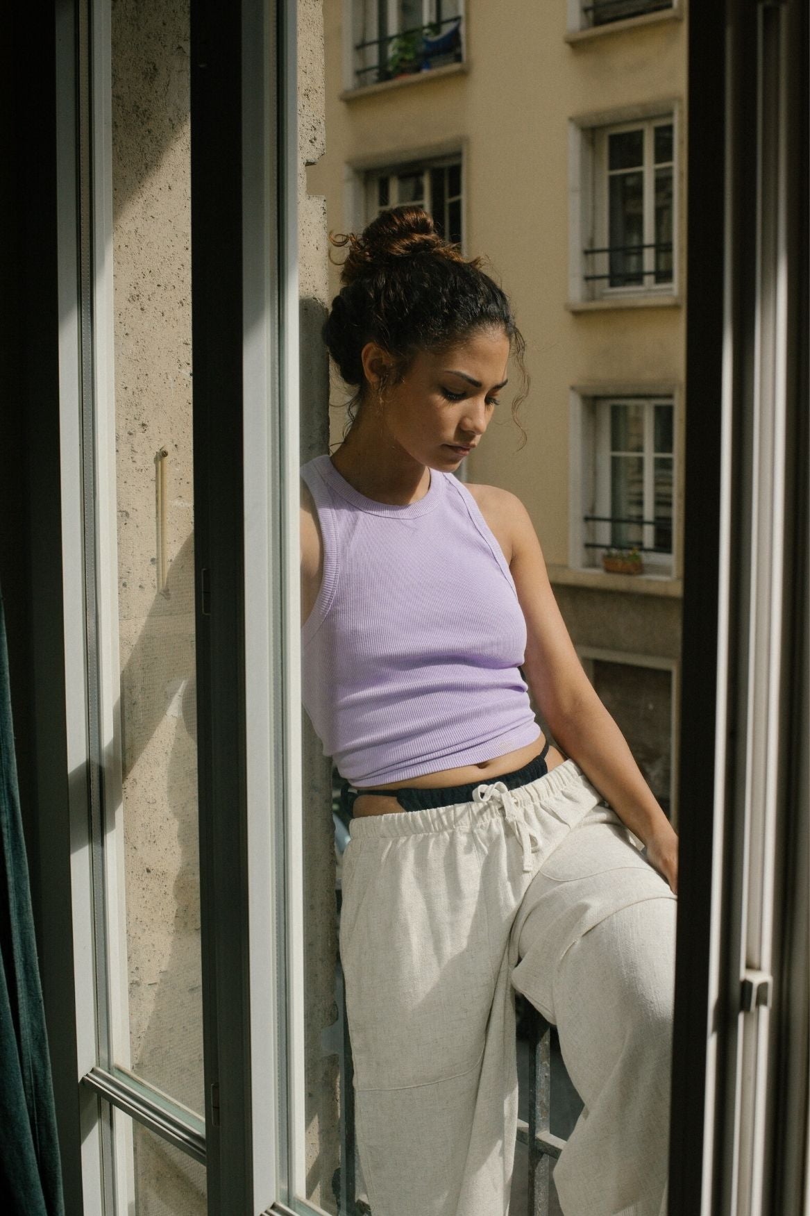 Tank Top Leah Organic Cotton - Lilac - Narah Soleigh