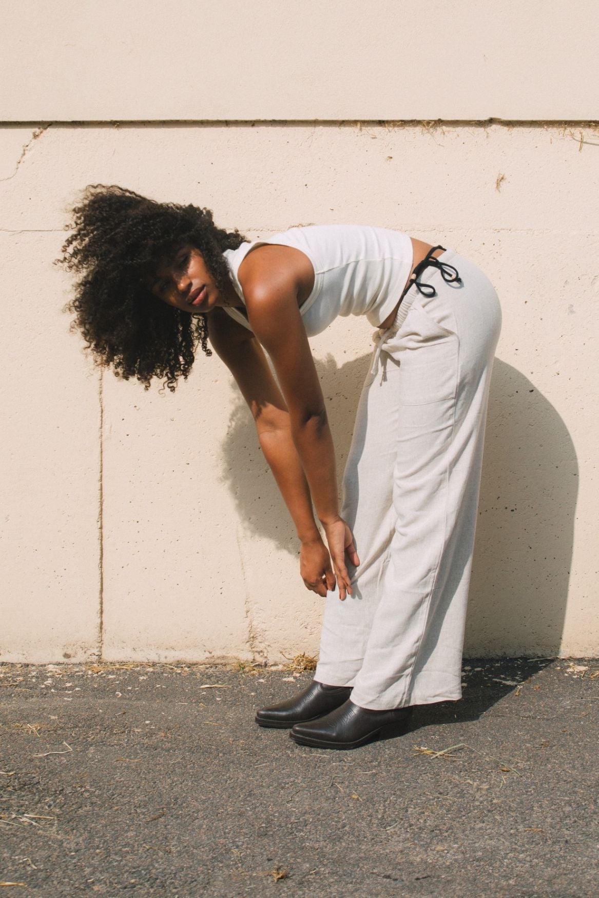 Tank Top Leah Organic Cotton - Off - White - Narah Soleigh