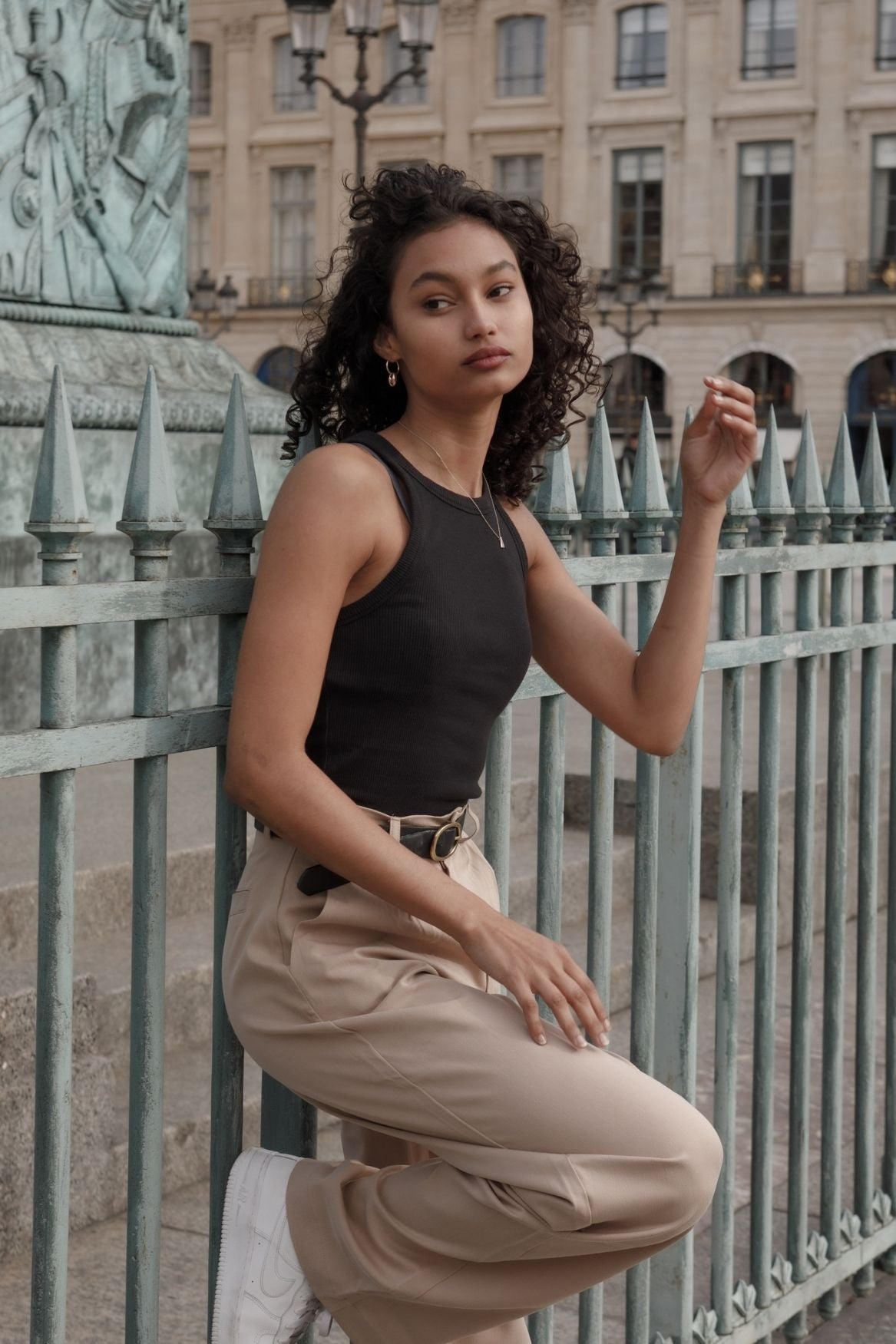 Tank Top Lina Organic Cotton - Black - Narah Soleigh