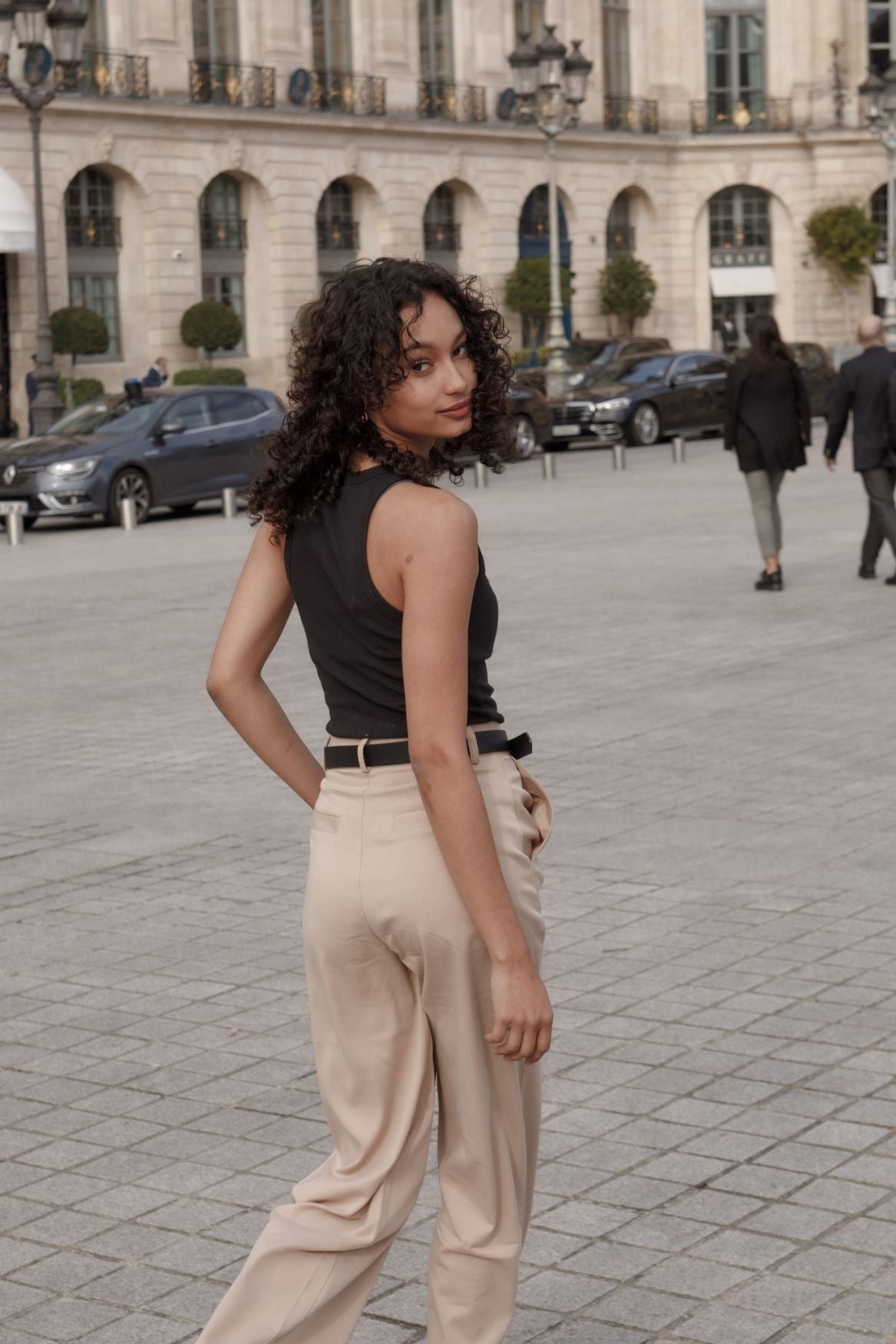 Tank Top Lina Organic Cotton - Black - Narah Soleigh