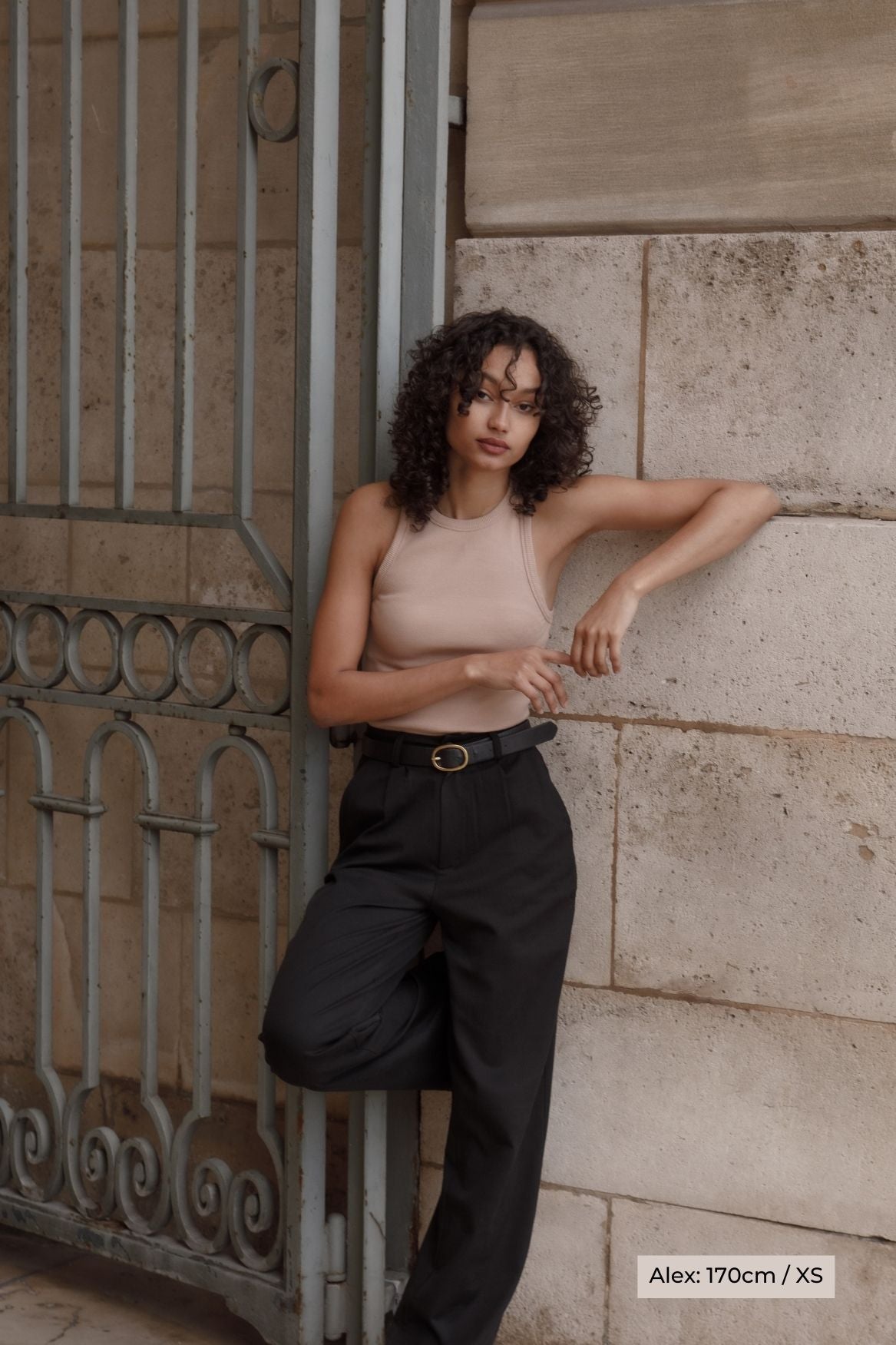 Tank Top Lina Organic Cotton - Light Brown - Narah Soleigh