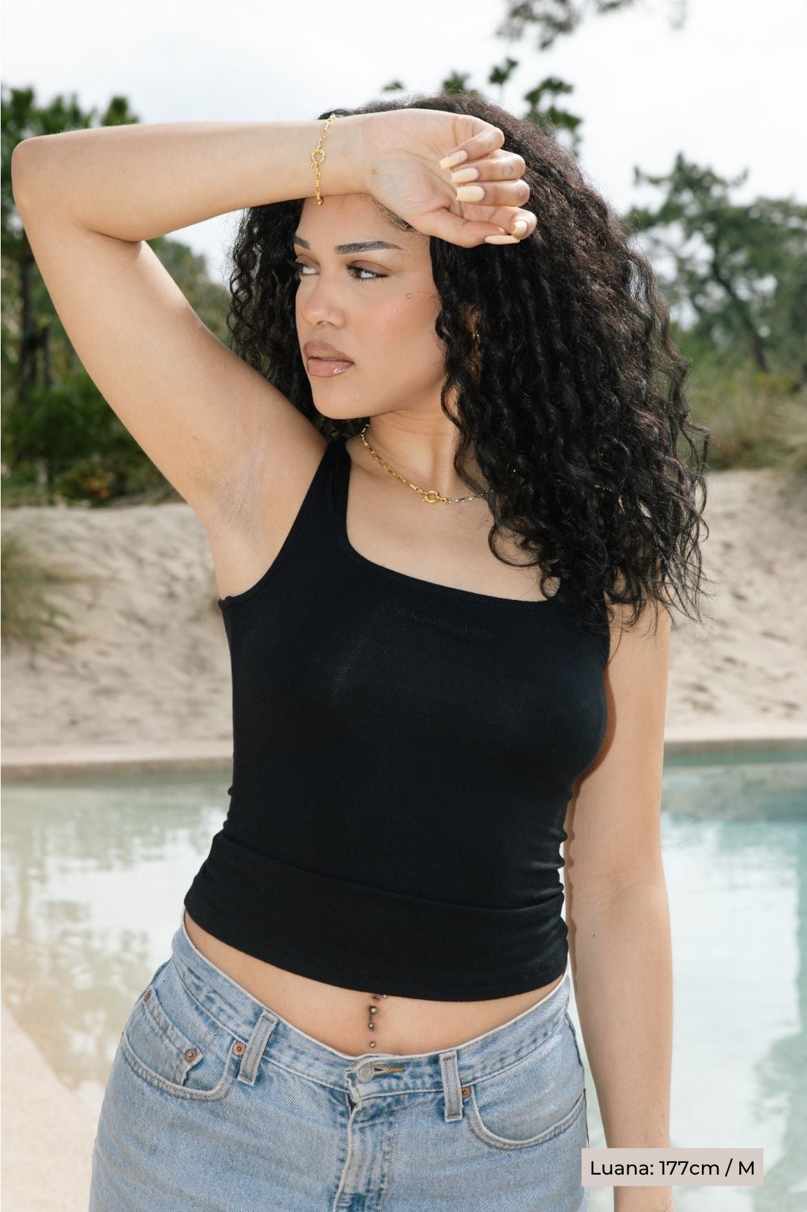 Two - Way Tank Top Micro Modal - Black - Narah Soleigh | Luxe Line