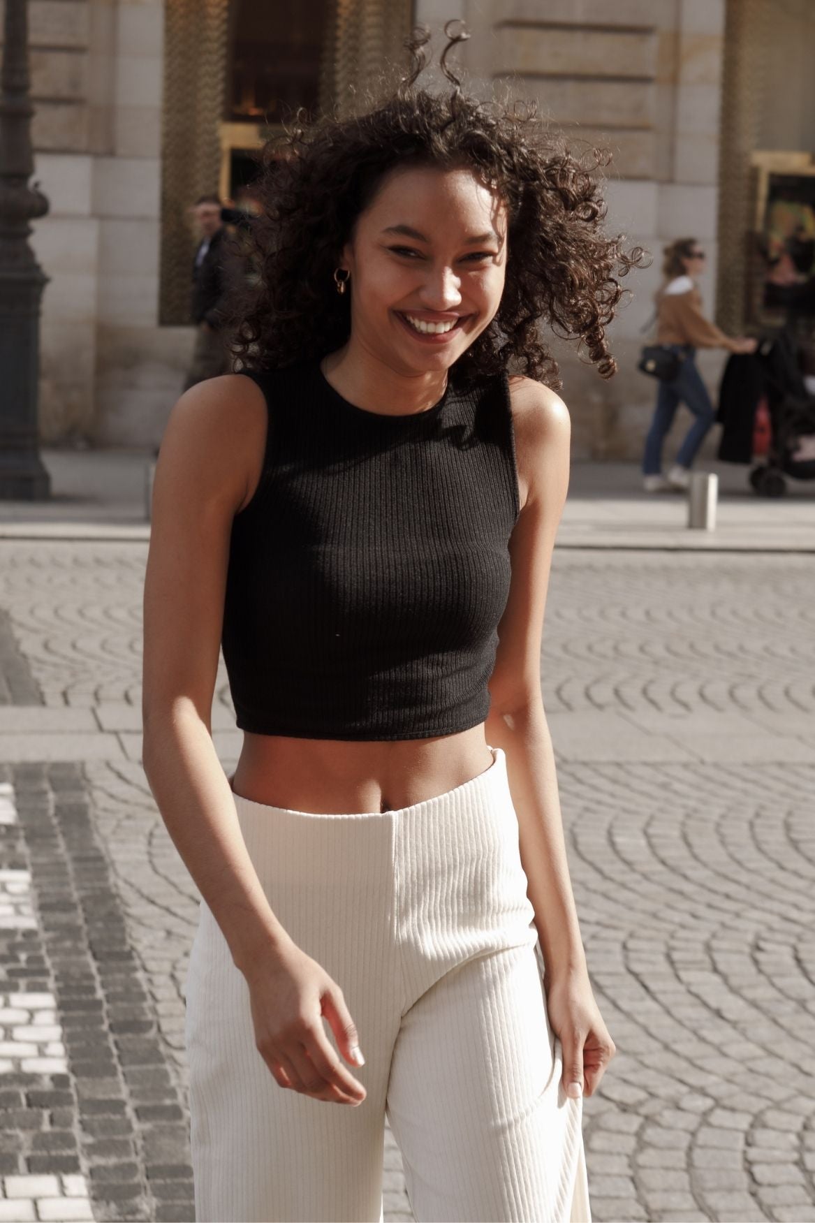 Velour Pant Elsa Organic Cotton - Off - White - Narah Soleigh