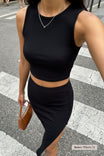 Crop Top Claire Modal - Black