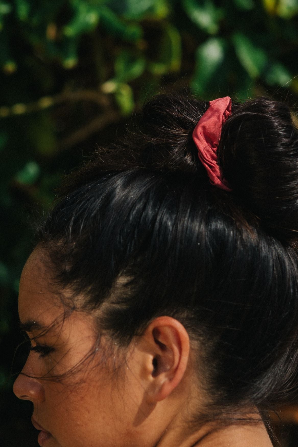 Scrunchie - Soft Rose Red