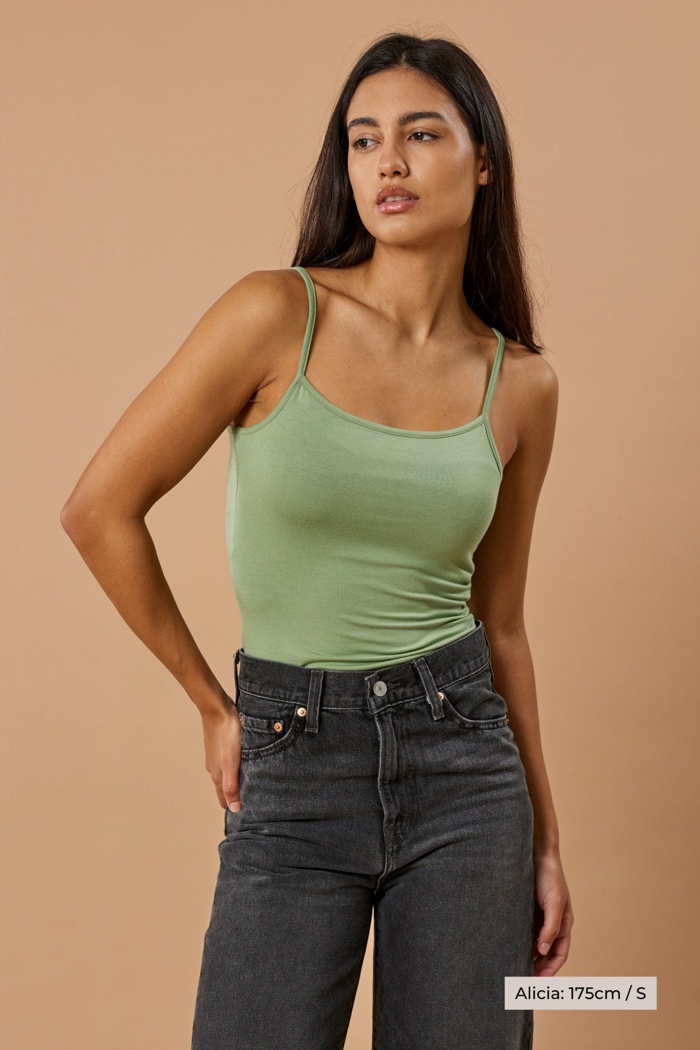 LENZING™ Micro Modal Cami Top – Mint Green | Narah Soleigh