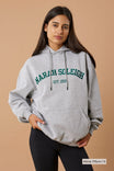 College Hoodie Organic Cotton - Grey Melange - Narah Soleigh