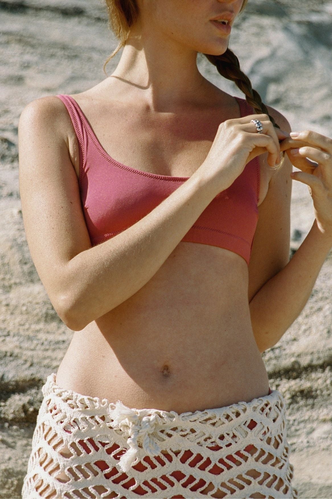 Crochet Skirt Gigi Organic Cotton - Ecru - Narah Soleigh | Luxe Line