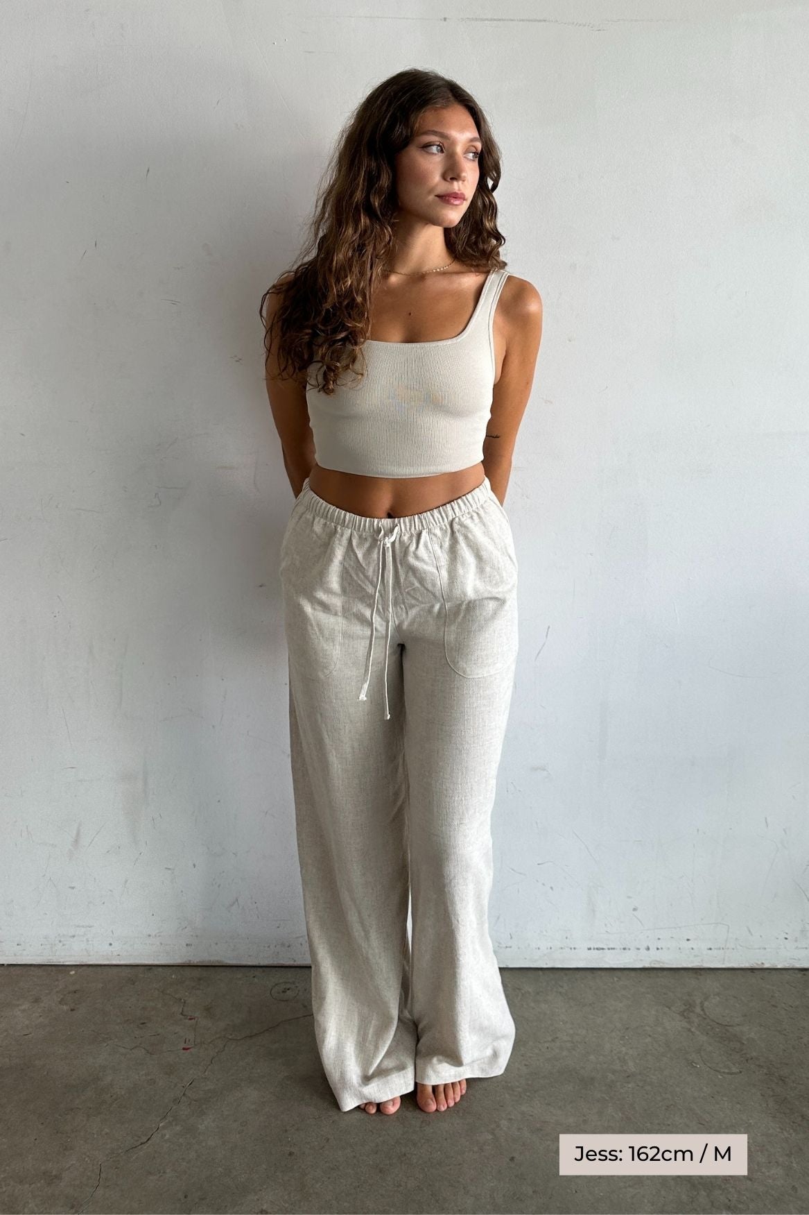 Linen Pant Selma - Ecru - Narah Soleigh | Luxe Line