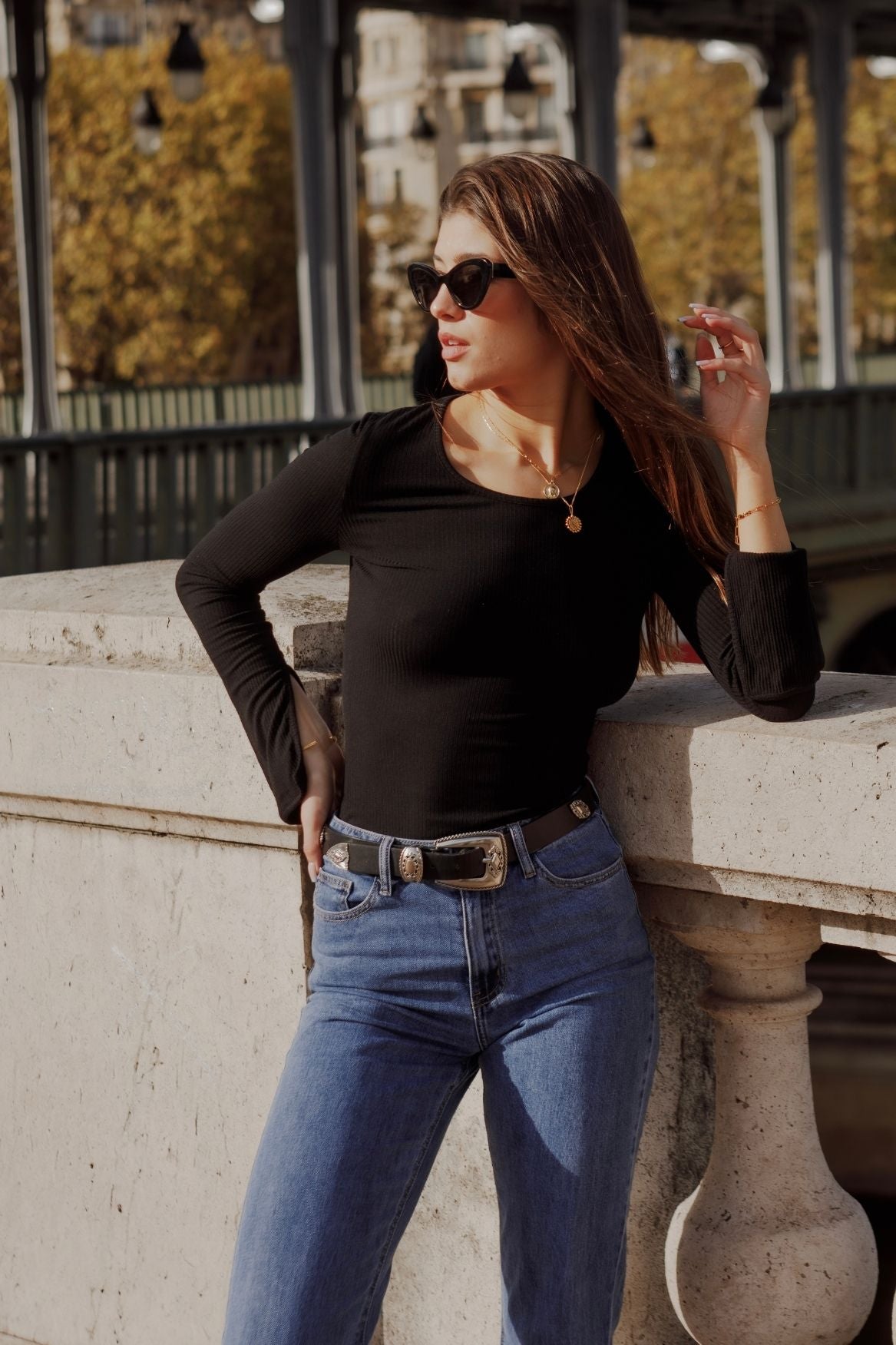 Longsleeve Olivia Modal - Black - Narah Soleigh | Luxe Line