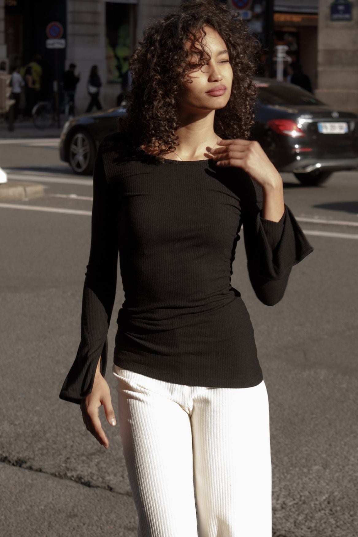 Longsleeve Olivia Modal - Black - Narah Soleigh | Luxe Line