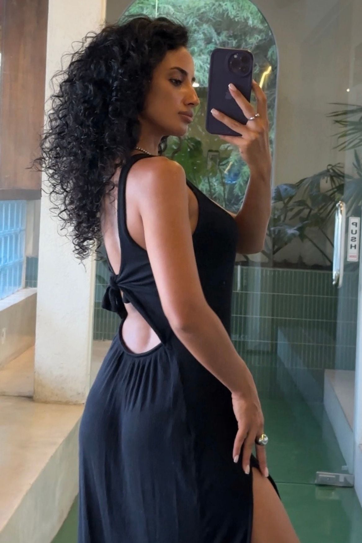 Midi Dress Francesca Modal - Black - Narah Soleigh | Luxe Line