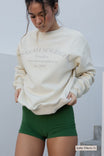 Studio Sweatshirt Organic Cotton - Off - White - Narah Soleigh | Luxe Line