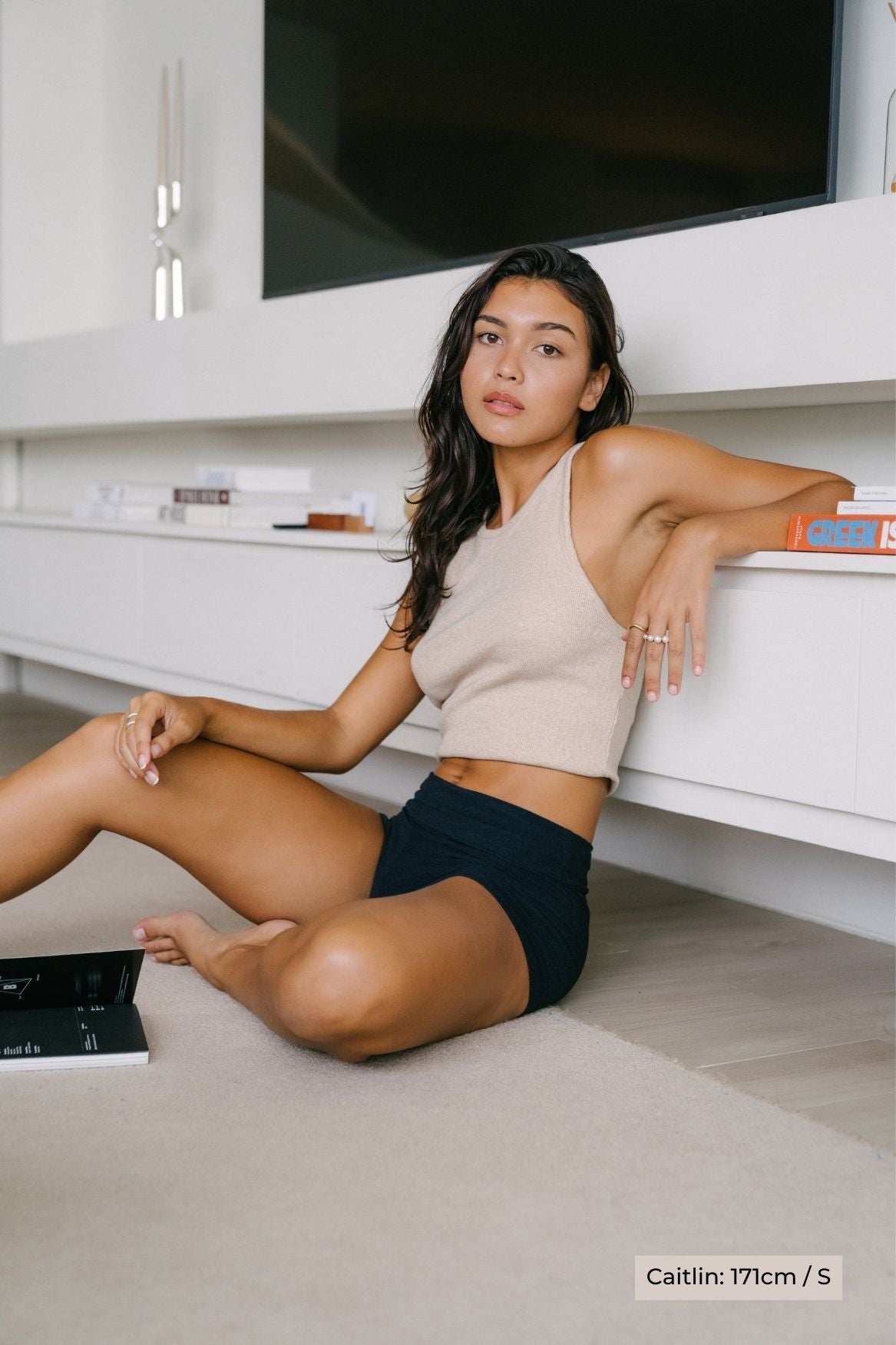 Tank Top Ines Organic Cotton - Beige Melange - Narah Soleigh