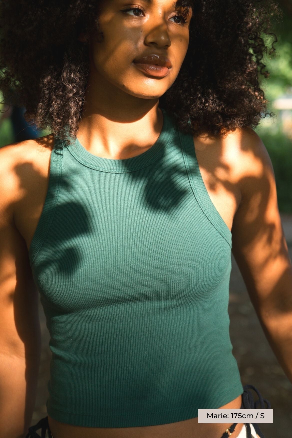 Tank Top Leah Organic Cotton - Forest Green - Narah Soleigh