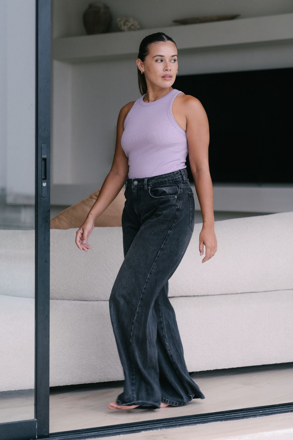 Tank Top Leah Organic Cotton - Lilac - Narah Soleigh