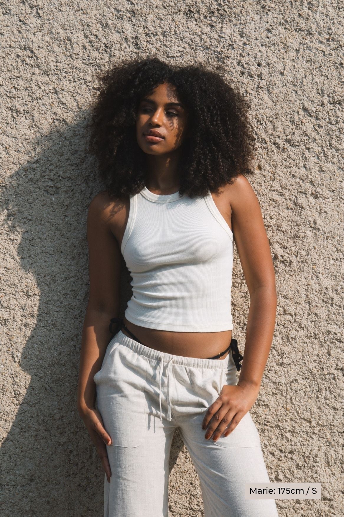 Tank Top Leah Organic Cotton - Off - White - Narah Soleigh