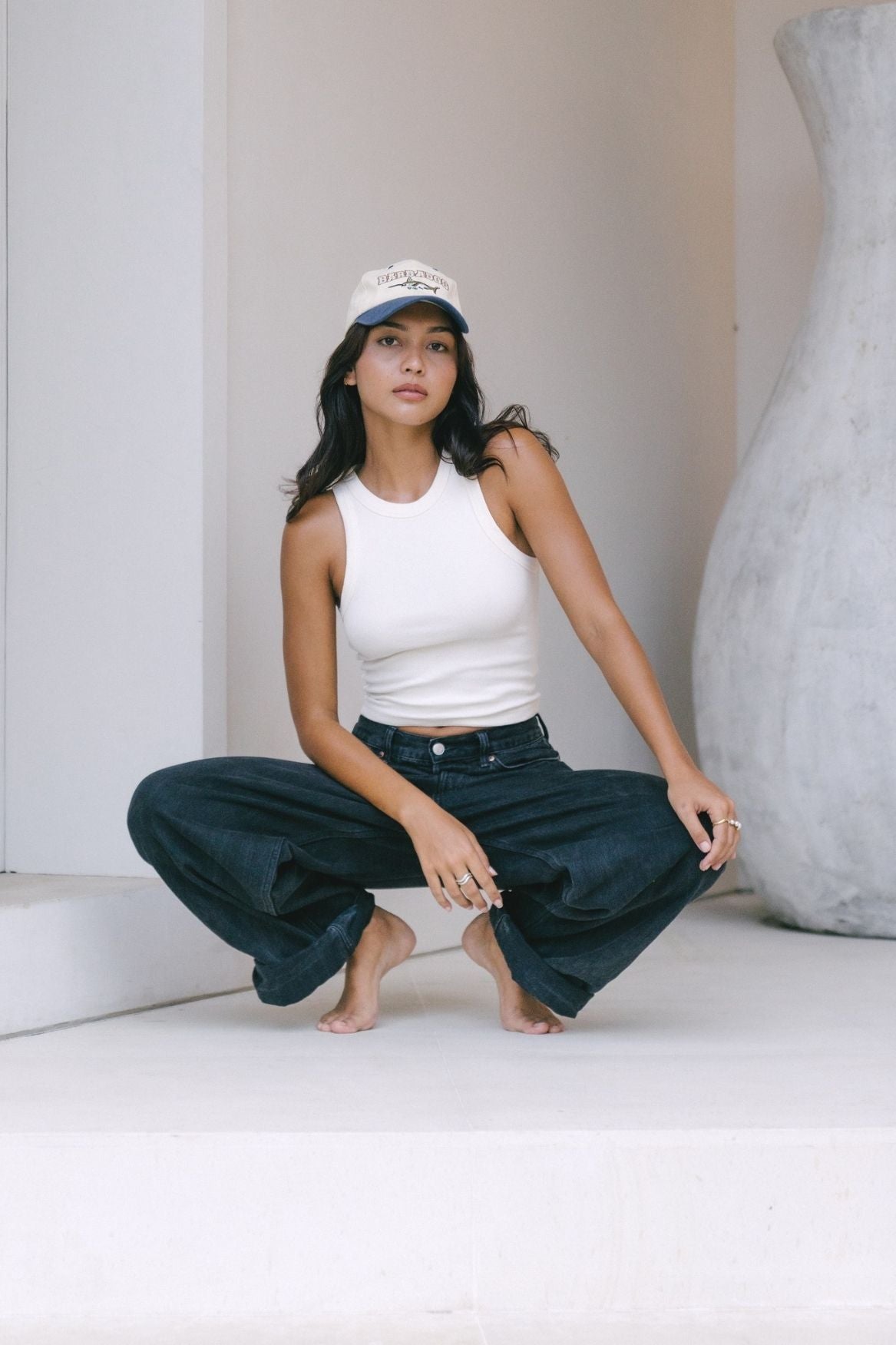 Tank Top Leah Organic Cotton - Off - White - Narah Soleigh