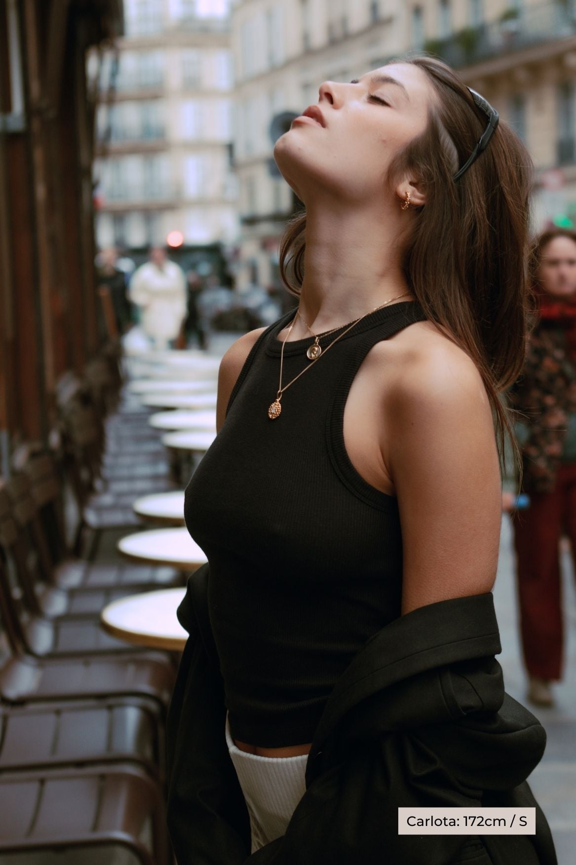 Tank Top Lina Organic Cotton - Black - Narah Soleigh