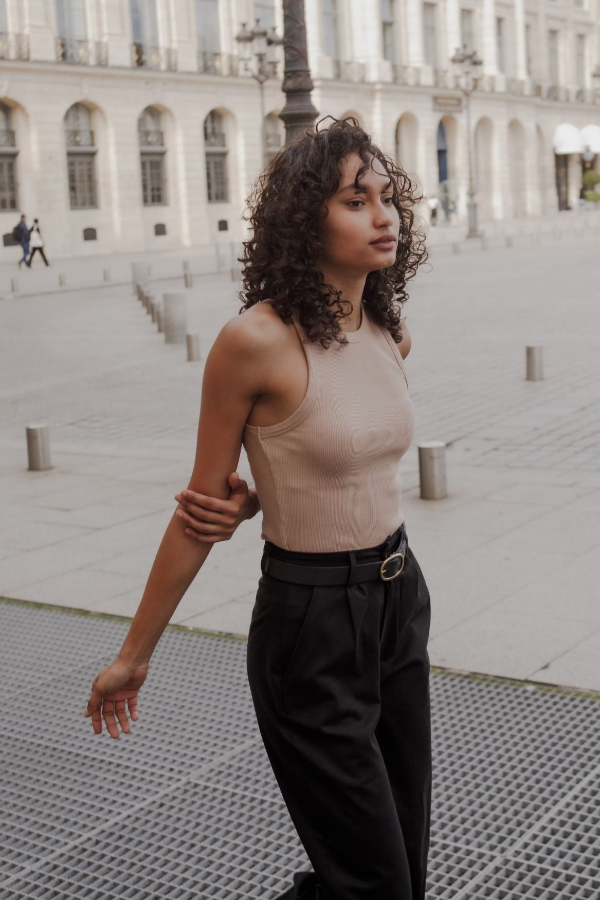 Tank Top Lina Organic Cotton - Light Brown - Narah Soleigh