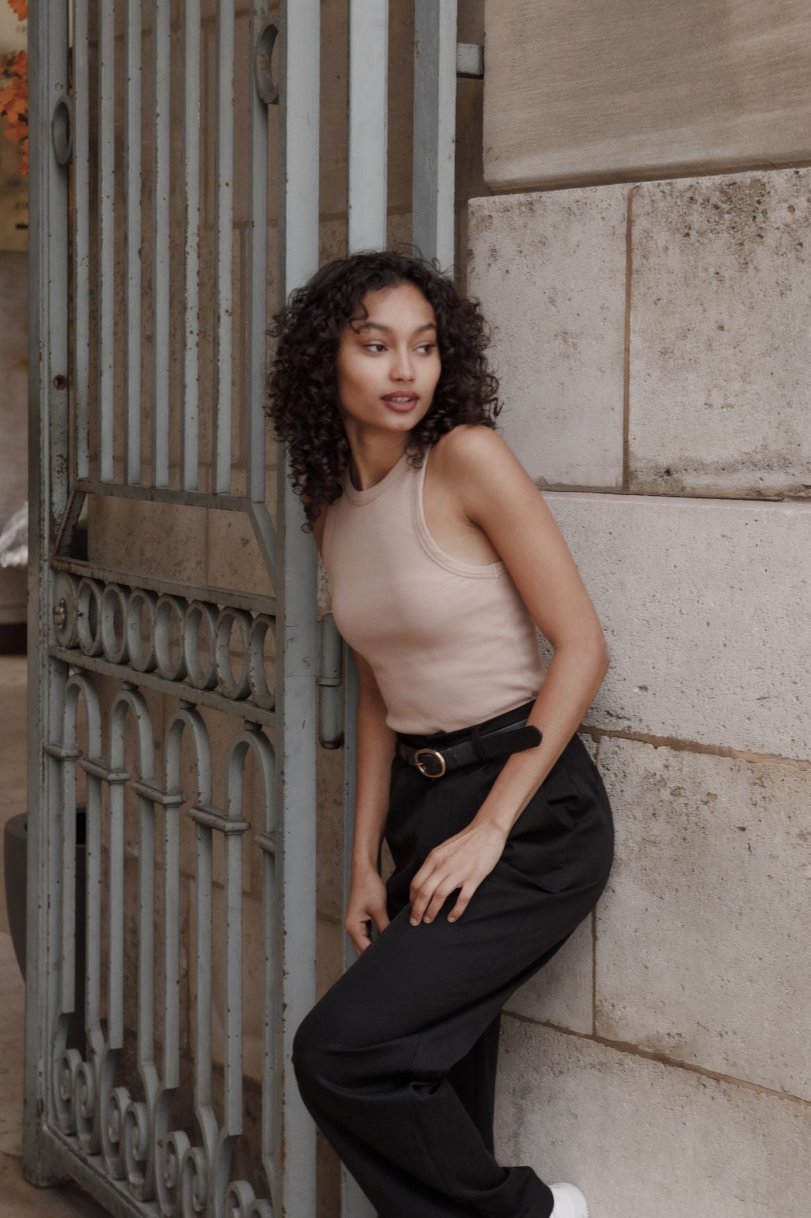 Tank Top Lina Organic Cotton - Light Brown - Narah Soleigh