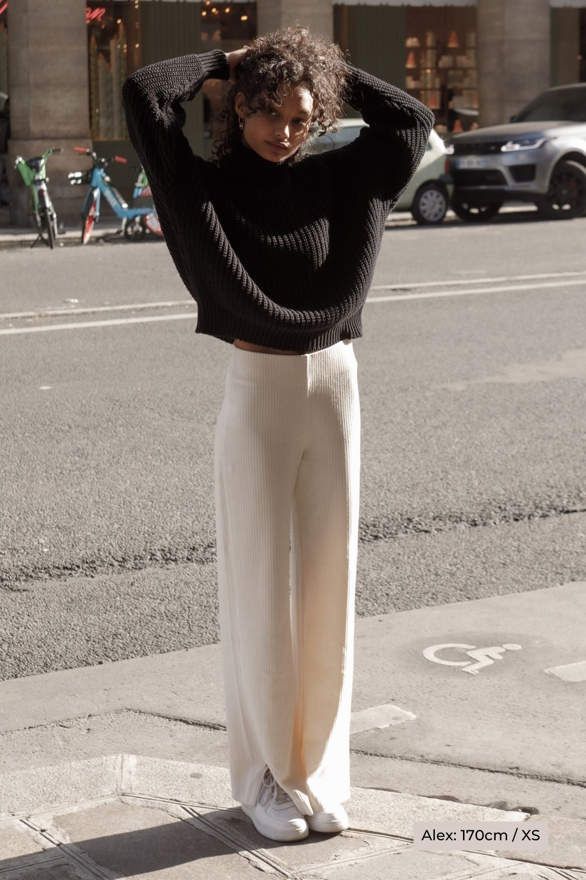 Velour Pant Elsa Organic Cotton - Off - White - Narah Soleigh